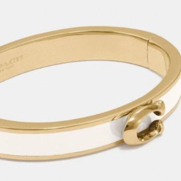 NWT Coach Signature Push Hinged Bangle - Picture 7 of 7